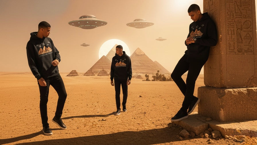 felpa UFO SU PIRAMIDE