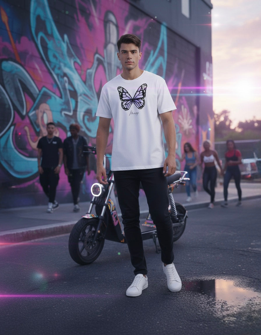 tshirt BUTTERFLY top