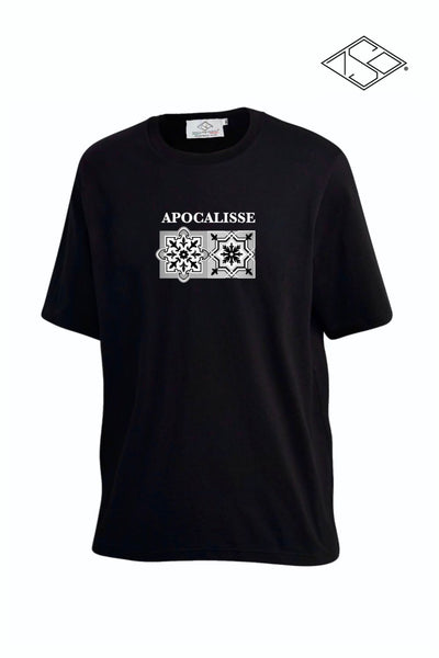 Apocalisse Mattonella maiolica black tshirt by ApocalisseSoldOut® Fashion Brand
